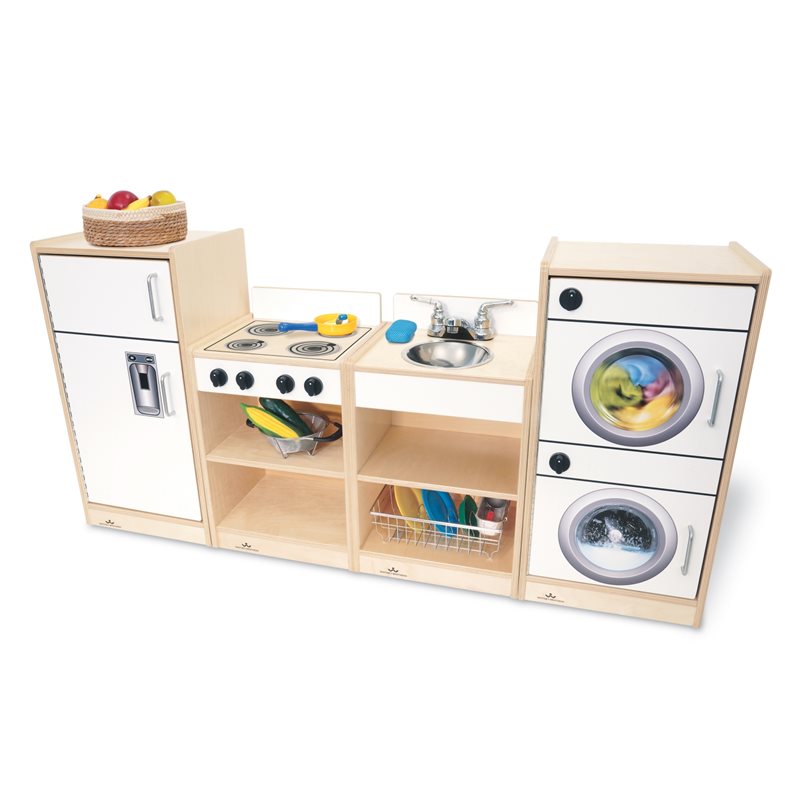 Let's Play Kitchen Combo Toddler - White Let's Play Kitchen Combo Toddler - White