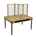 36" x 48" - Bureau pour 4 personnes avec pare-éternuements
