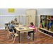36" x 48" - Bureau pour 4 personnes avec pare-éternuements