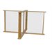   45.75" x 45.75" Sneeze Guard Table Partition