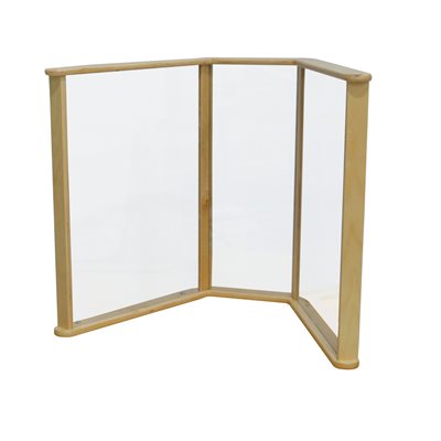  29" x 20" Sneeze Guard Table Partition