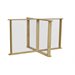   33.75" x 45.75" Sneeze Guard Table Partition