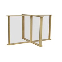  33.75" x 45.75" Sneeze Guard Table Partition