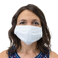  Adult Cotton Face Mask with Ear Loops - Latex Free - Pack of 20