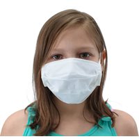  Youth Cotton Face Mask with Ear Loops - Latex Free - Pack of 20