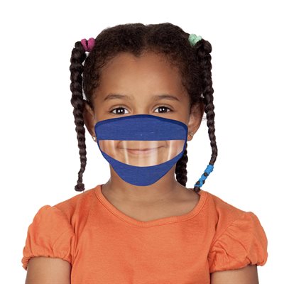 Masque facial LISEZ MES LÈVRES pour jeunes - Couleurs assorties - 4 à 7 ans Masque facial LISEZ MES LÈVRES pour jeunes - Couleurs assorties - 4 à 7 ans