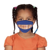 Masque facial LISEZ MES LÈVRES pour jeunes - Couleurs assorties - 4 à 7 ans