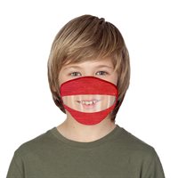  Masque jeunesse LISEZ MES LÈVRES - Couleurs assorties - 8-12 ans