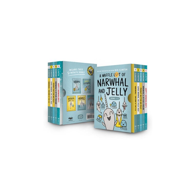 Narwhal and Jelly series by Ben Clanton - 5 Books - Hardcover
