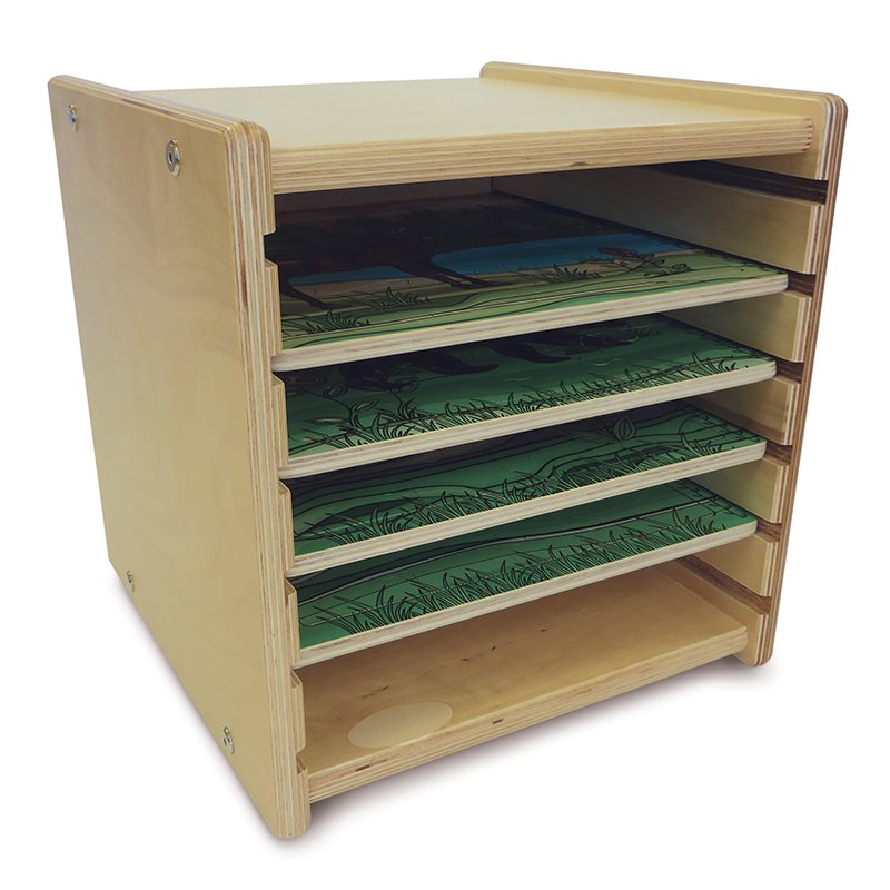 Puzzle Rack for Indigenous Animals & Nature Puzzles