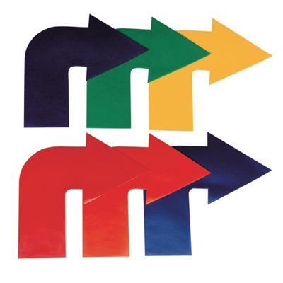Prism Curved Arrows -Set Of 6-Non-Adhesive
