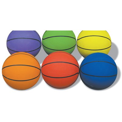 Durable rubber construction Details about   Multi-Color Basketball Official 6-Piece Prism Pack 