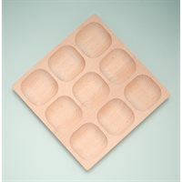 Wooden Sorting Tray - 9 Sections