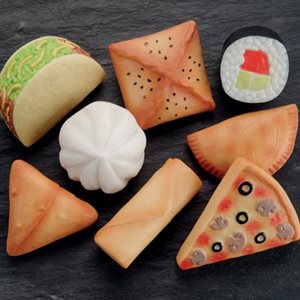 Pierres de jeu sensorielles – Aliments du monde