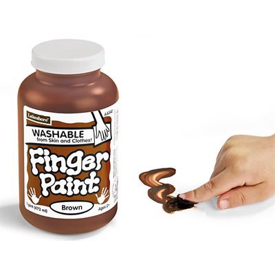 Washable Fingerpaint - Pint - Brown