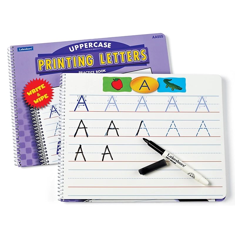 Pratique d'impression de lettres - majuscules