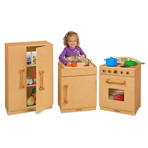 Toddler Hardwood Kitchen Set
