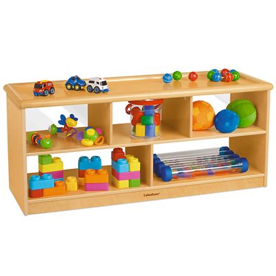 Centre de rangement Play-Top avec dos en acrylique Centre de rangement Play-Top avec dos en acrylique