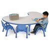 Table de groupe réglable Kids Colours™ basse de 48 po x 72 po - Bleu