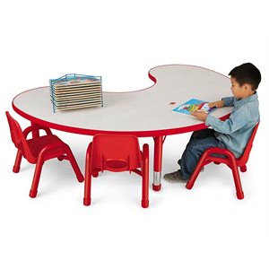 Table de groupe réglable Kids Colours™ 48" X 72" - Rouge