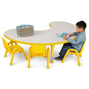Table de groupe réglable Kids Colours™ 48" X 72" - Jaune