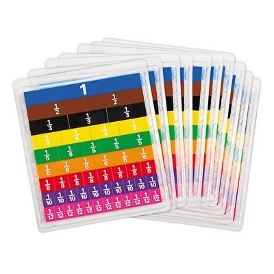 Ensemble de tuiles de fraction pratiques Ensemble de tuiles de fraction pratiques