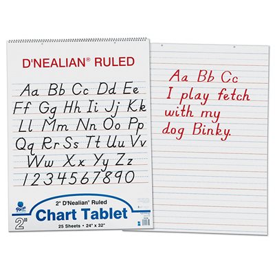 D'Nealian Ruled Chart Tablet