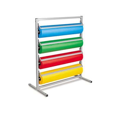 Butcher Paper 4-Roll Holder / Cutter Floor Rack Butcher Paper 4-Roll Holder / Cutter Floor Rack