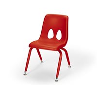 13.5" Classic Stacking Chair-Red