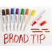 Write & Wipe Markers Broad Tip-Set of 8 Colours