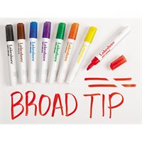 Marqueurs Write & Wipe Large Tip-Set de 8 couleurs