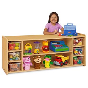 Heavy-Duty Low Cubbies & Shelves Storage Unit