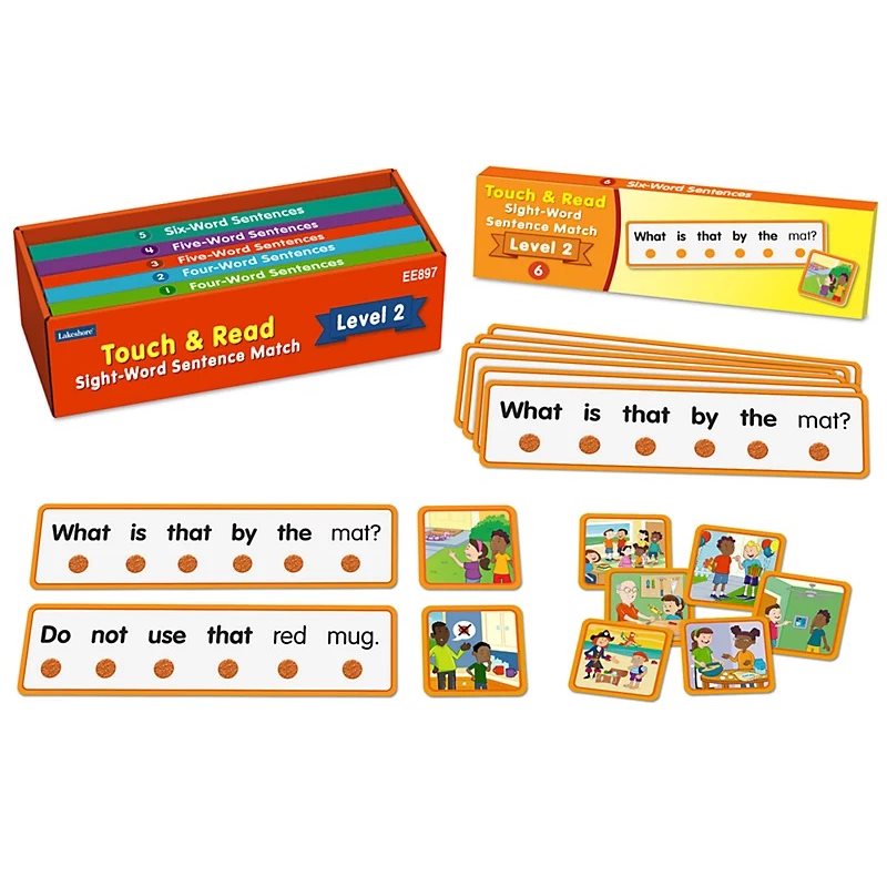 Touch & Read Sight-Word Sentence Match - Level 2 Touch & Read Sight-Word Sentence Match - Level 2