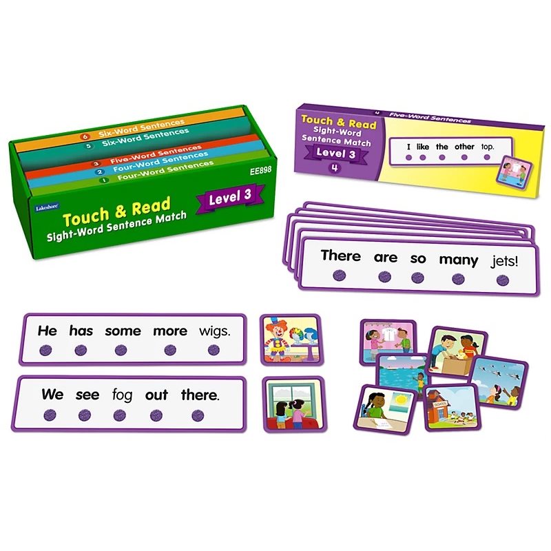 Touch & Read Sight-Word Sentence Match - Level 3 Touch & Read Sight-Word Sentence Match - Level 3