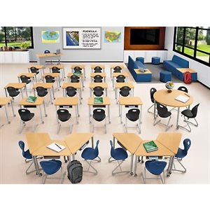 Chaise cantilever Ergo Bounce de Modern Edge - 15,5 po - Gris anthracite