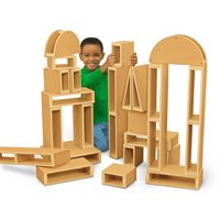 Blocs creux en bois dur