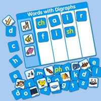 Phonics Magnetic Word Building Boards - Digraphs