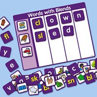 Phonics Magnetic Word Building Boards - Blends