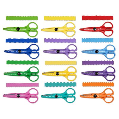Ciseaux d'artisanat Crinkle-Cut seulement - 12 paires Ciseaux d'artisanat Crinkle-Cut seulement - 12 paires