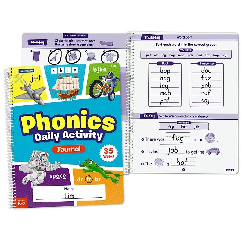 Phonics Daily Activity Journal - Single Phonics Daily Activity Journal - Single