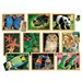 Ensemble de puzzle animaux de près
