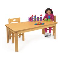 30" x 72" Rectangular Birch Table-16"H