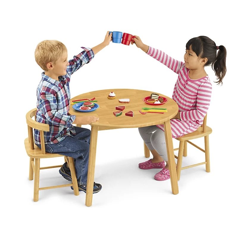 Butcher-Block Table and Chair Set