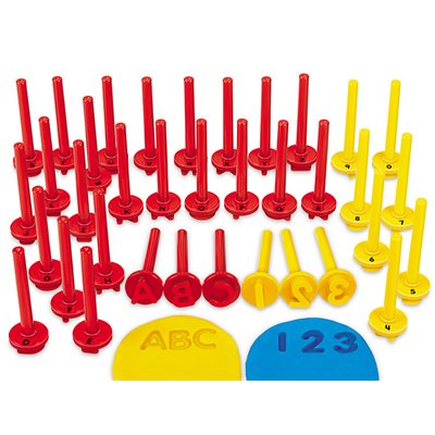 Uppercase Alphabet & Number Dough Stamps
