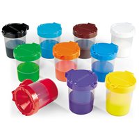 Pots de peinture anti-déversement - Ensemble de 10 couleurs
