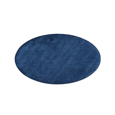 Round Classroom Carpet - Navy Blue - 6'