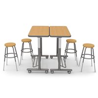Zone de petit groupe avec bureau debout Flex-Space