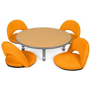 Flex-Space Comfy Floor Table Zone - Orange