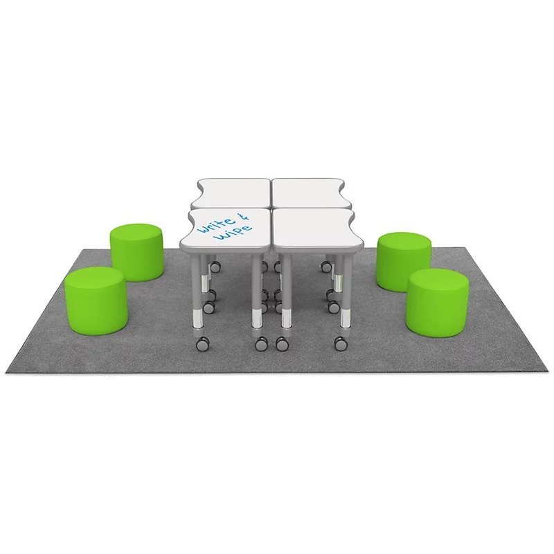 Flex-Space Write & Wipe Collaboration Zone - Green