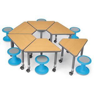 Zone d'apprentissage de la chaise oscillante Flex-Space - Bleu